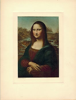 Item #51-2619 The Mona Lisa. Leonardo da Vinci.
