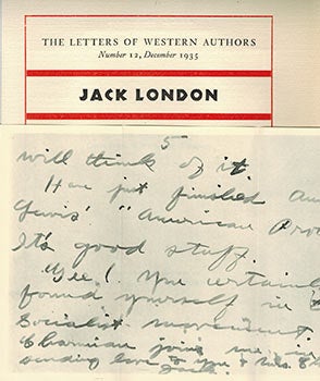 Item #51-2635 The Letters of Western Authors: A series of letters, reproduced in facsimile, of...