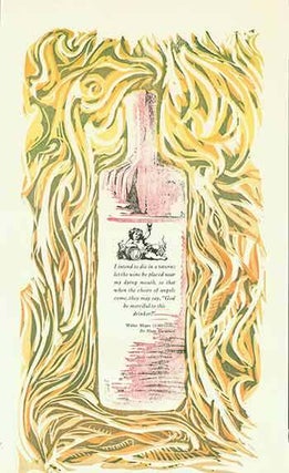 Item #51-2667 I intend to Die in a Tavern ; let the wine be placed near my dying mouth. Graham...