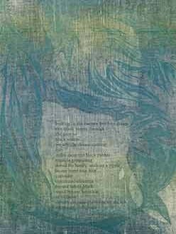 Item #51-2668 basking in the twenty five foot dream (fronm the poem "Fishing." Carlos Reyes,...