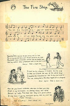 Item #51-2672 The Fire Ship. Original Manuscript. Dwight Franklin