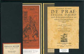 Item #51-2750 Johan Weyer. Father of Medicolegal Psuchiatry. 1515-1588. Presentation Folder....