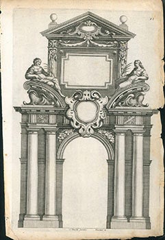 Item #51-2760 Livre d'architecture contenant plusieurs portiques de différentes inventions sur...
