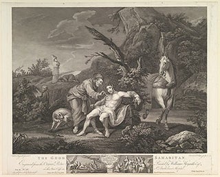 Item #51-2798 The Good Samaritan. Engraved from the Original Picture. Painted by William Hogarth...