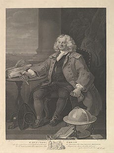 Item #51-2803 Captn. Thos. Coram who after 17 years unwearied application, obtained the charter...