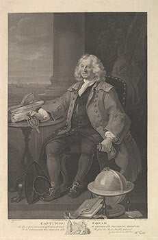 Item #51-2803 Captn. Thos. Coram who after 17 years unwearied application, obtained the charter of the Foundling Hospital, To the Governors & Guardians of the Hospital, this Print is humbly dedicated by their obedient humble Servt. R. Cribb.'. William Hogarth, After., William Nutter, 1754 - 1802.