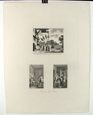 Item #51-2805 Three Frontispieces to Tristram Shandy. William Hogarth, After., Thomas Cook, c