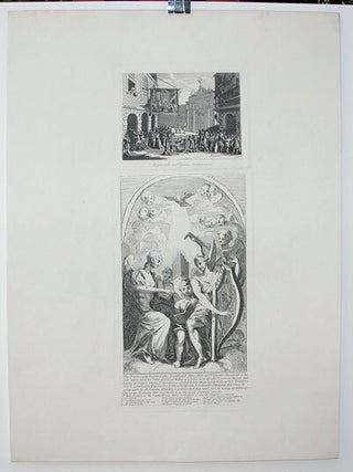 Item #51-2809 "Masquerades and Operas – Burlington Gate" and "Burlesque on Kent's Altarpiece at...