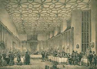 Item #51-2816 Presence Chamber. Hampton Court, Middlesex from the folio edition of The Mansions...
