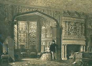 Item #51-2817 Bay Window in Drawing Room, Lyme hall, Cheshire from the folio edition of The...