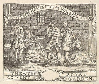Item #51-2824 THEATRE ROYAL / COVENT GARDEN. For the Benefit of Mr. Walker. Stage scene. William...