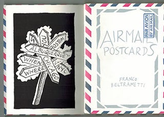 Item #51-2905 Airmail Postcards. Limited edition. Franco Beltrametti