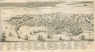 Item #51-2941 A South View of the City of Genoa. Thomas Jefferys