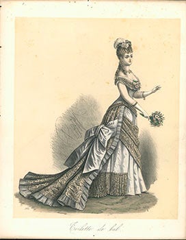 Item #51-3003 A collection of 20 handcolored fashion plates of Toiletttes, Costumes and...