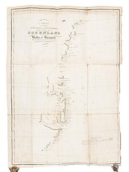 Item #51-3052 A Chart of Original Surveys made on the east coast of Greenland in the ship "Baffin...
