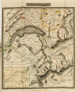 Item #51-3147 An Atlas to Ebel's Traveller's Guide through Switzerland. New Edition. (Original 1819 edition). Johann Gottfried Ebel.