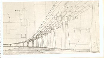 Item #51-3153 Steel Elevated Freeways by Pier Luigi Nervi. Pier Luigi Nervi.