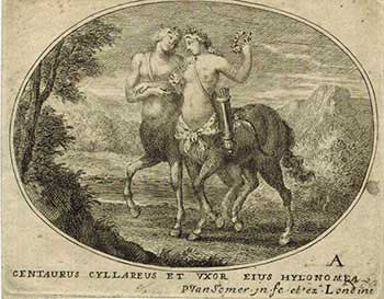 Item #51-3179 Centaurus Cyllareus et Uxor. Paul II van Somer.