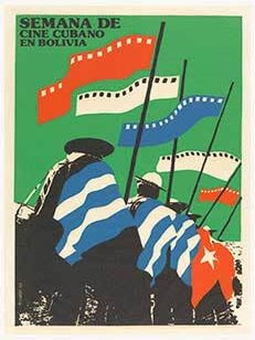 Item #51-3216 Semana de Cine Cubano en Bolivia (Cuban Cinema Week in Bolivia) Original poster....