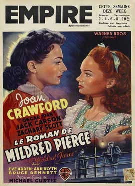 Item #51-3232 Mildred Pierce. Original Poster for the film. James M. Cain, Star: Joan Crawford...