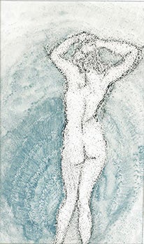 Item #51-3234 Painting of a Nude Woman from Behind.Signed. Sergio Mandujano