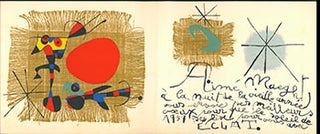Item #51-3249 Aimé Maeght. Greetings for 1959. Original lithograph. Joan Miró, artist