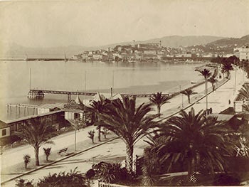 Item #51-3285 Cannes. Boulevard de la Croisette. Vintage photograph. 19th Century French Photographer: GI.