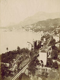 Item #51-3286 Menton. Vue Générale prise au pont Saint-Louis. Vintage photograph. 19th Century...