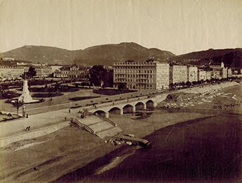 Item #51-3289 Nice. Vue prise de la Jetée Promenade. Vintage photograph. 19th Century French Photographer: GI or GL.