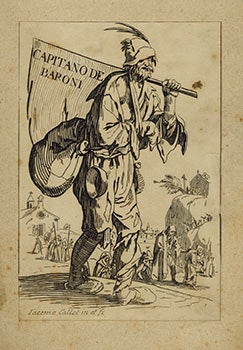 Item #51-3294 Les Gueux. (The Beggars) Suite of 25 original etchings. Jacques Callot