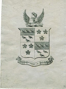 Item #51-3326 Coat of Arms of A. Renwyke. Original engraving. A. Renwyke