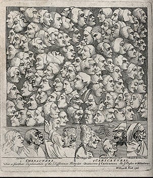 Item #51-3334 Characters & Caricaturas. Original etching. William Hogarth