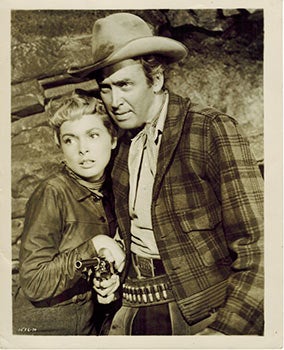 Item #51-3347 James Stewart, Janet Leigh, and Robert Ryan in "The Naked Spur." 4 vintage...