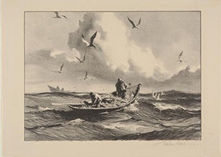 Item #51-3358 Deep Sea Larder. Signed lithograph. Gordon Grant, 1875–1962