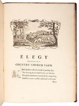 Item #51-3411 Designs by Mr. R. Bentley, for Six Poems by Mr. T. Gray. Thomas Gray, R. Bentley, -...