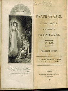 Item #51-3423 The Death of Cain, in five books : after the manner of the Death of Abel. By a...