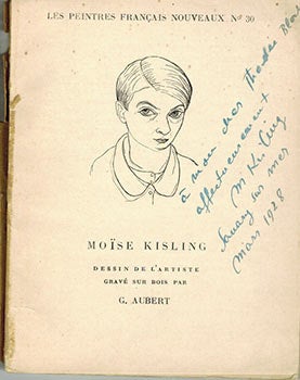 Kisling, Moise (1891-1953) and George Gabory - Moise Kisling. Les Peintres Francais Nouveaux. Signed. Presentation Copy