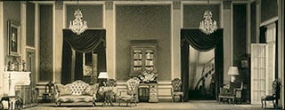 Item #51-3487 Vintage press photographs for stage set of the play Tomorrow & Tomorrow. Vandamm...