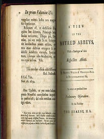 Item #51-3493 Joannis Lelandi antiquarii de rebus Britannicis collectanea : Cum Thomæ Hearnii...