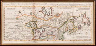 Item #51-3529 A map of the British and French settlements in North America Pt. the first....