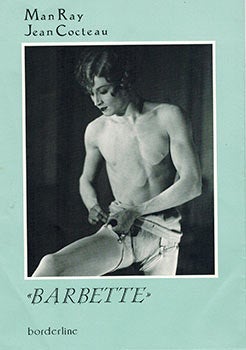 Item #51-3537 Dust-jacket only for "Barbette." Jean Cocteau, Man Ray.