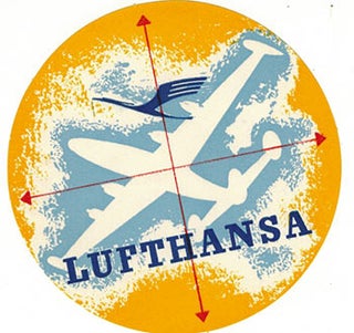 Item #51-3540 Baggage Label for Lufthansa. Lufthansa