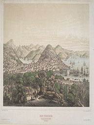 Item #51-3584 San-Francisco/Vue Prise d’un Point Elevé du Côté Sud. designer, lithographer,...