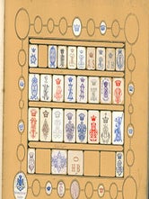 Item #51-3595 Album de monogrammes. Collection de chiffres monogrammes. Armoiries et devises....
