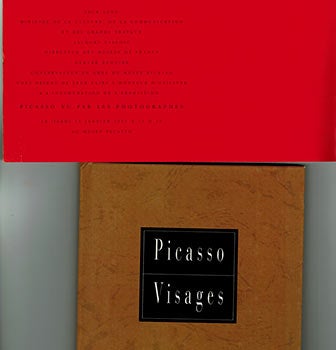 Item #51-3633 Invitation to "Picasso vu par les Photographes" together with 3 copies of the catalogue of the exhibition "Picasso Visages." Pablo Picasso, Marie-Laure Bernadac.