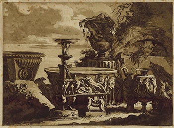 Item #51-3648 Composition with the Medici Vase, from Recueil de Compositions par Lagrenée Le Jeune. Jean Jacques Lagrenée, 1739–1821.