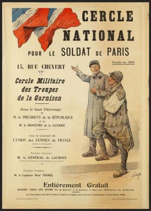 Item #51-3654 Cercle National pour le soldat de Paris. First edition. dessinateur JOB, dit...