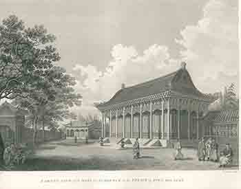 Alexander, William (1767-1816) (and Wilson Lowry (engraver) - A Front View of the Hall of Audience at the Palace of Yuen-Min-Yuen. First Edition