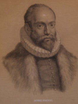 Item #51-3667 Portrait of Jacobus Arminius. [Jakob Hermanszoon] First edition. Thomas Theodor Heine