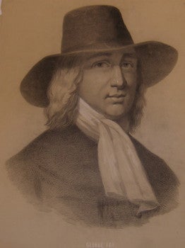Item #51-3671 Portrait of George Fox. First edition. Thomas Theodor Heine